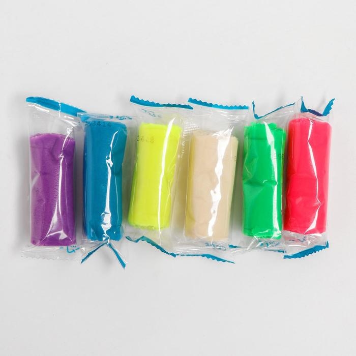 Тесто-пластилин, 6 цветов Тесто-пластилин, 6 цветов