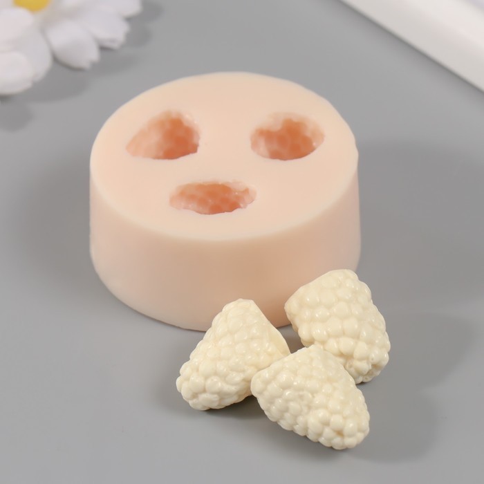 Молд силиконовый Молд силиконовый "Малина" 3 шт d-1,8 см