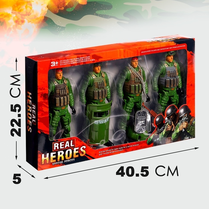 Набор солдатиков «Группа Альфа», 4 штуки Набор солдатиков «Группа Альфа», 4 штуки