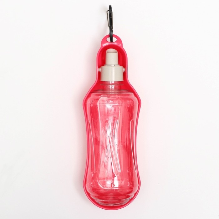 Поилка прогулочная фигурная, 500 мл, с мягким носиком, розовая Поилка прогулочная фигурная, 500 мл, с мягким носиком, розовая