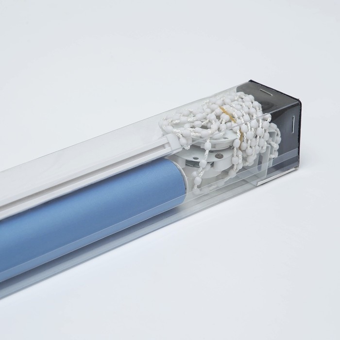 Штора рулонная «Нега», блэкаут, 90×180 см, цвет синий Штора рулонная «Нега», блэкаут, 90×180 см, цвет синий