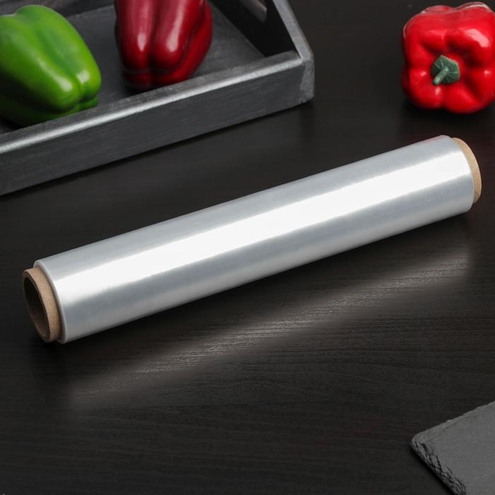 Плёнка пищевая Доляна, 30 см × 200 м, 8 мкм, цвет белый Плёнка пищевая Доляна, 30 см × 200 м, 8 мкм, цвет белый