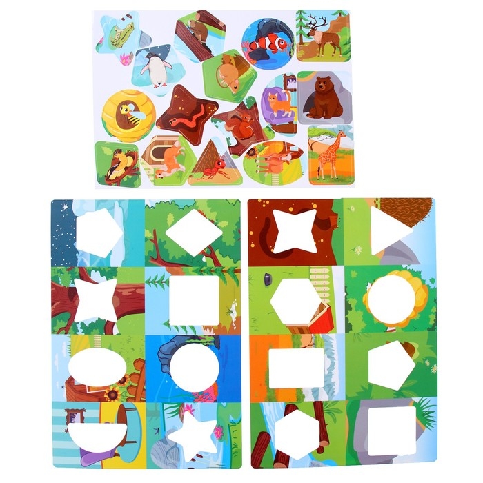 Игра на липучках «Животные» (по методике Сегена) Игра на липучках «Животные» (по методике Сегена)