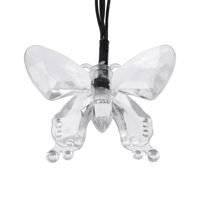 Гирлянда садовая Эра на солнечной батарее «Бабочки» LED, IP54 Гирлянда садовая Эра на солнечной батарее «Бабочки» LED, IP54
