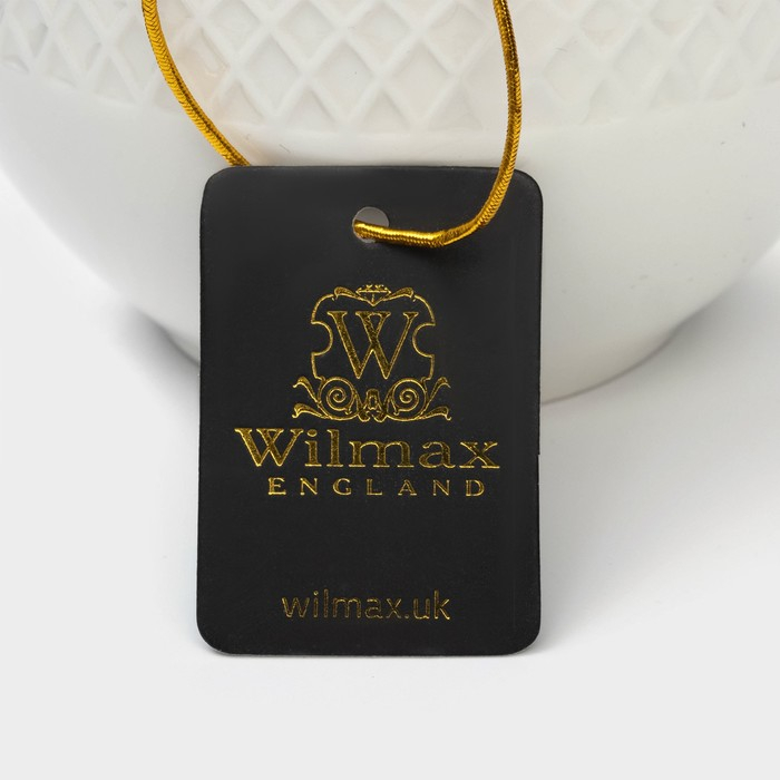 Сахарница фарфоровая с крышкой Wilmax «Юлия Высоцкая», 340 мл, цвет белый Сахарница фарфоровая с крышкой Wilmax «Юлия Высоцкая», 340 мл, цвет белый