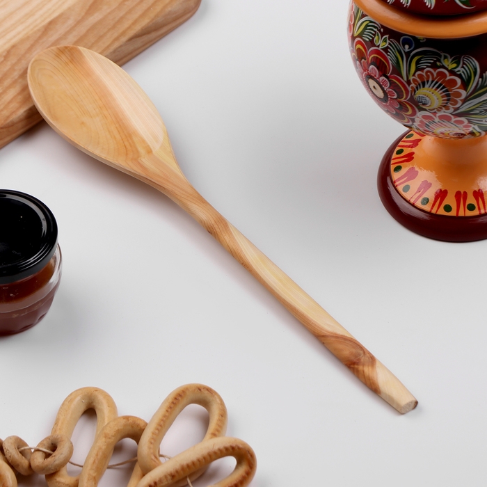 Ложка салатная Ложка салатная "Большой черпак", можжевельник, 35 см