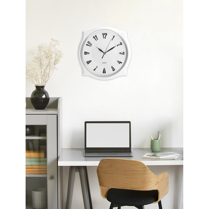 Часы настенные интерьерные,  Часы настенные интерьерные, "Фоссе", бесшумные, 31 х 31 см