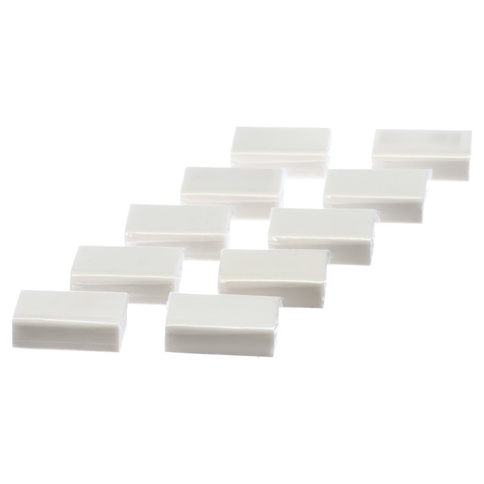 Набор Ластик прямоугольный белый, 10 штук, в пленке Набор Ластик прямоугольный белый, 10 штук, в пленке