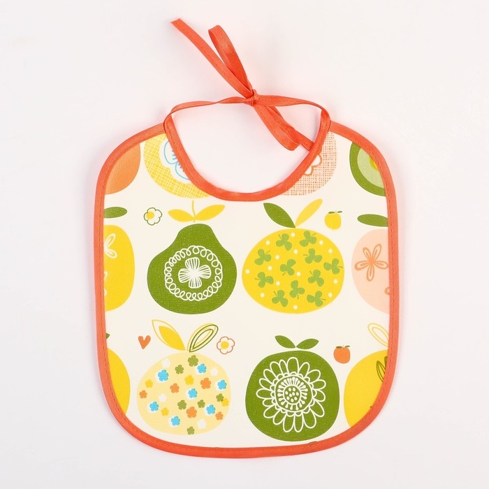 Нагрудник из нетканого полотна с ПВХ покрытием «Яблоки», цвет красный/голубой, р-р. 20х22см Нагрудник из нетканого полотна с ПВХ покрытием «Яблоки», цвет красный/голубой, р-р. 20х22см