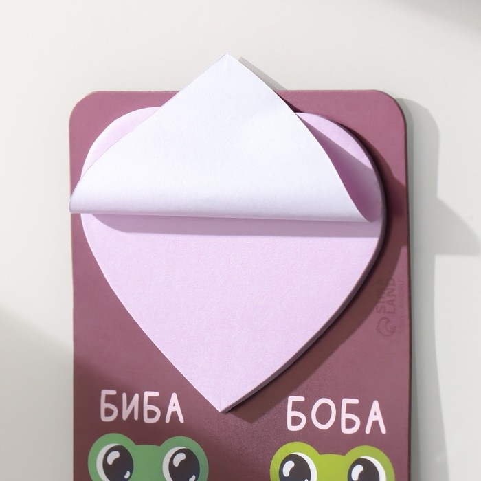 Магнит с блоком для записей Магнит с блоком для записей "Биба и Боба" 9х10,6 см