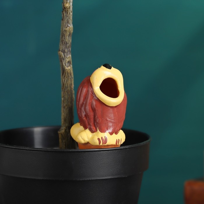 Ороситель Ороситель "Львёнок" для комнатных и садовых растений, жёлтый, Кунгурская керамика, 0.2л, 6см