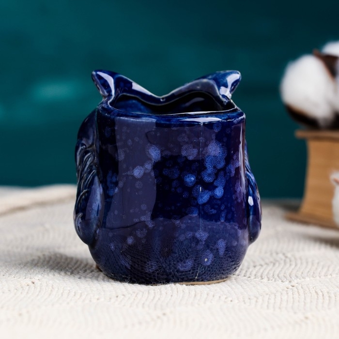 Горшок Горшок "Совушка" МИКС, 7х9см, 0,15л, d-4,5 см