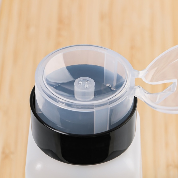 Флакон с помпой, 280 мл, белый/чёрный Флакон с помпой, 280 мл, белый/чёрный