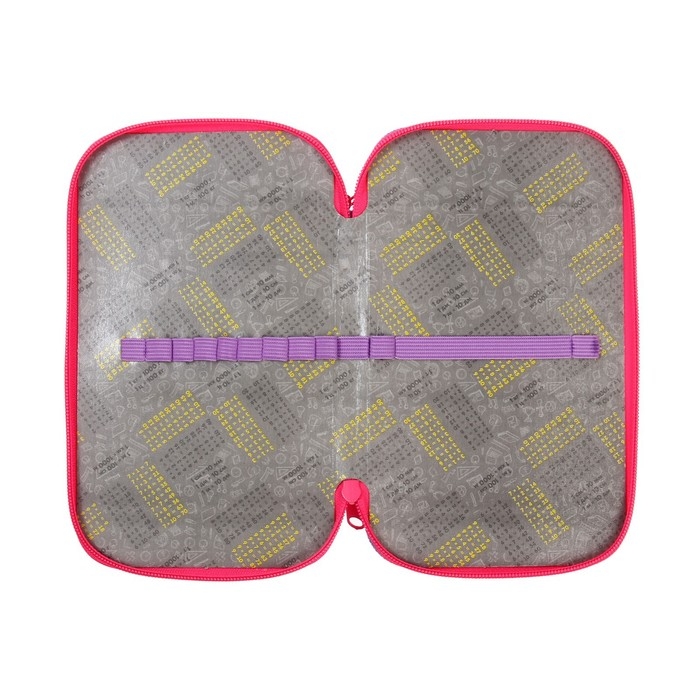 Пенал 2 секции, 125 х 205 х 40 мм, Calligrata 30П26/2  Пенал 2 секции, 125 х 205 х 40 мм, Calligrata 30П26/2 "Пончик", ламинированный картон