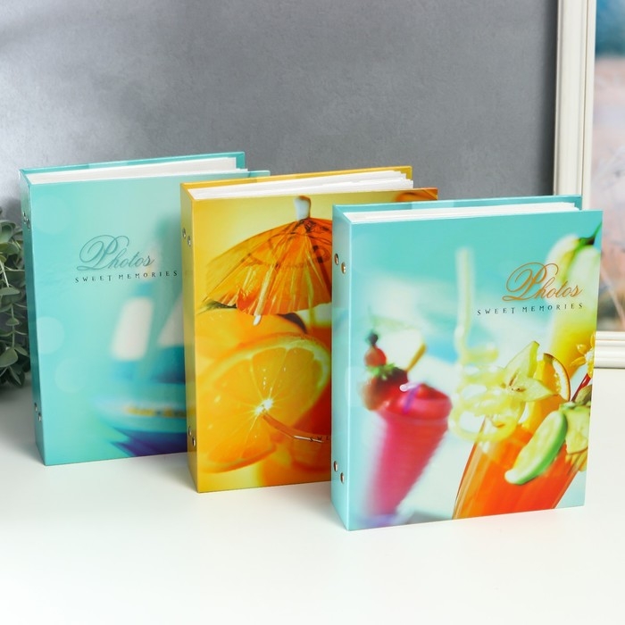 Фотоальбом на 200 фотографий Фотоальбом на 200 фотографий "Отпуск" 10x15 см МИКС