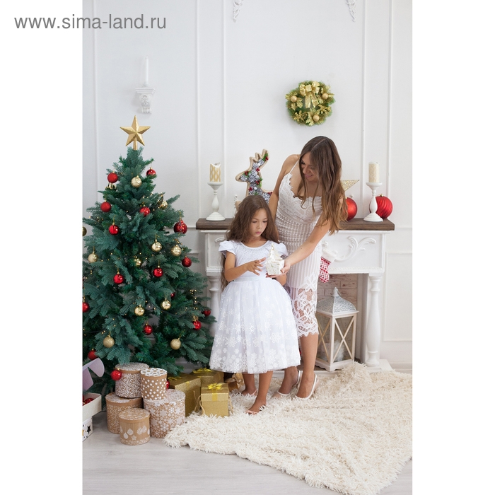 Венок новогодний d-28 см  Венок новогодний d-28 см "С бантиком" золотые ягодки