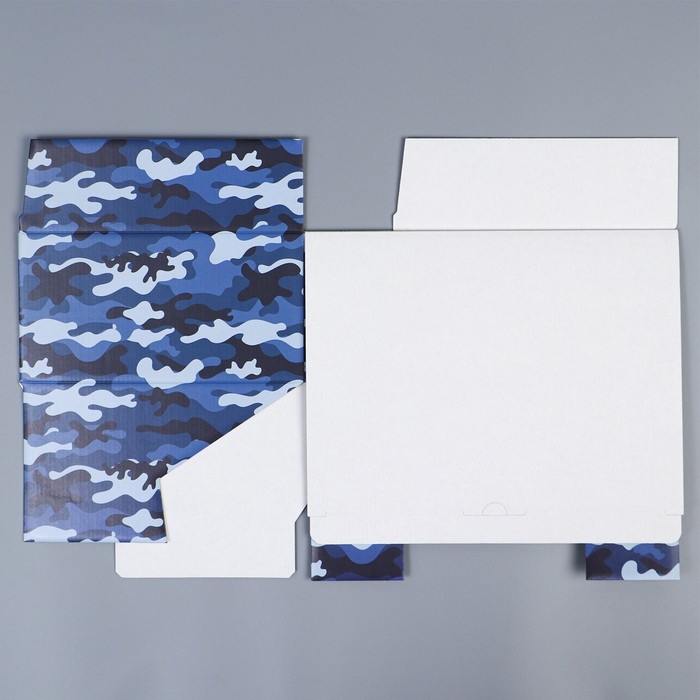 Коробка подарочная сборная, упаковка, «Милитари», 30 х 23 х 12 см Коробка подарочная сборная, упаковка, «Милитари», 30 х 23 х 12 см