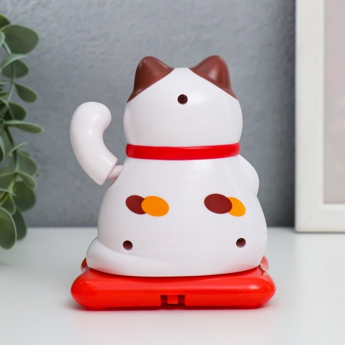 Маятник пластик от солнечной батареи Маятник пластик от солнечной батареи "Кот манэки-нэко" пятнистый 9,5х10х9,5 см