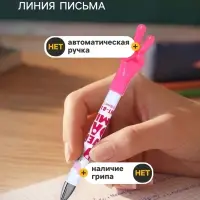Стираемая ручка &laquo;Жест&raquo;, шариковая, синий стержень, узел 0.8 мм, МИКС