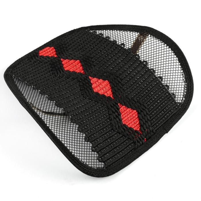 Ортопедическая спинка на сиденье усиленная, ромб, 38×39 см, черный Ортопедическая спинка на сиденье усиленная, ромб, 38×39 см, черный