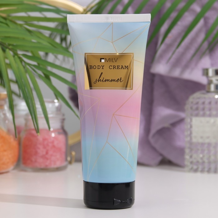 Крем-блеск для тела HAPPY MEMORIES  с шиммером, 200 мл Крем-блеск для тела HAPPY MEMORIES  с шиммером, 200 мл