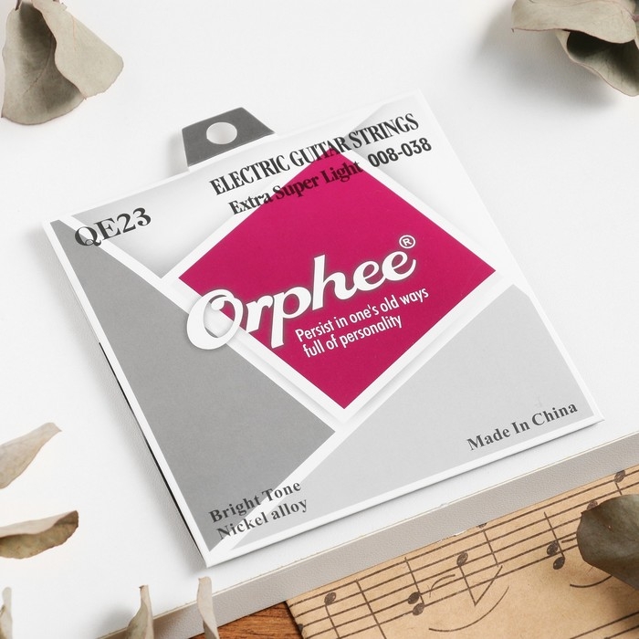Струны для электрогитары Orphee QE23, 008-038 Струны для электрогитары Orphee QE23, 008-038