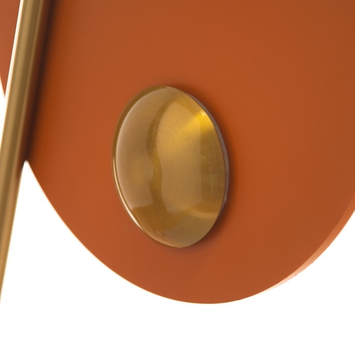 Бра "Алле" LED 17Вт 3000К оранжевый золото 66х6,5х41см