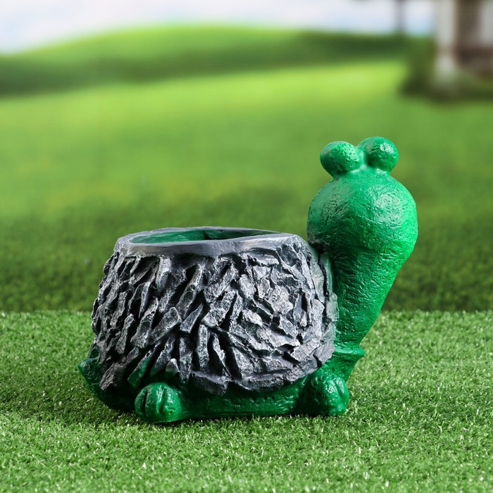 Фигурное кашпо Фигурное кашпо "Черепаха каменная" 19х18х14см