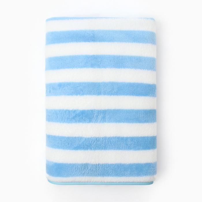 Полотенце банное Этель Полотенце банное Этель "Полосы", цв. голубой, 70х140 см, 100% п/э, 240 г/м2