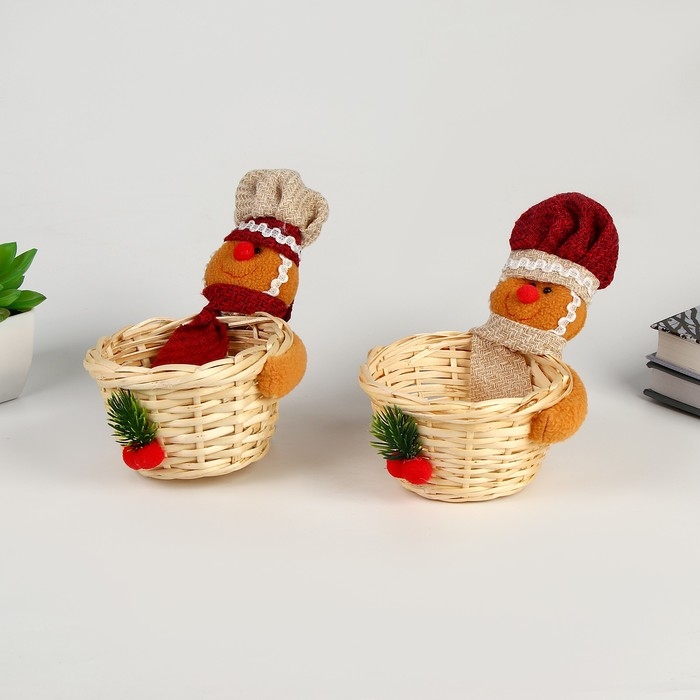 Новый год! Конфетница «Печенька», цвета МИКС Новый год! Конфетница «Печенька», цвета МИКС