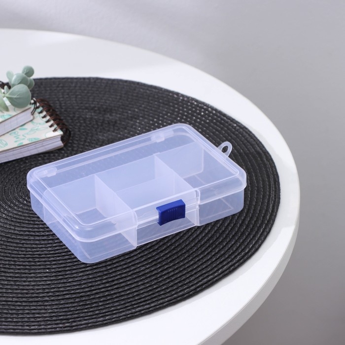 Органайзер для хранения, 5 отделений, 14,5×10×3,5 см, цвет МИКС Органайзер для хранения, 5 отделений, 14,5×10×3,5 см, цвет МИКС