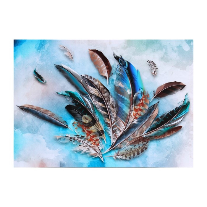 Картина на холсте Картина на холсте "Перья" 50*70 см