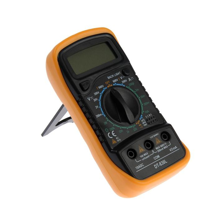 Мультиметр ТУНДРА, DT-830L, ACV/DCV, DCA, 200-2МΩ, прозвон, подсветка Мультиметр ТУНДРА, DT-830L, ACV/DCV, DCA, 200-2МΩ, прозвон, подсветка