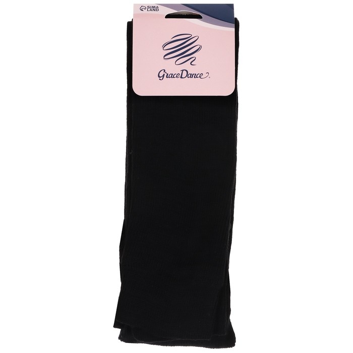 Гетры для гимнастики и танцев Grace Dance №5, длина 60 см, цвет чёрный Гетры для гимнастики и танцев Grace Dance №5, длина 60 см, цвет чёрный