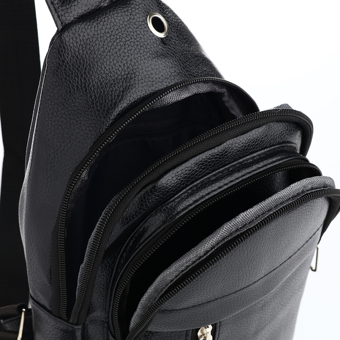 Сумка-слинг мужская, цвет чёрный Сумка-слинг мужская, цвет чёрный