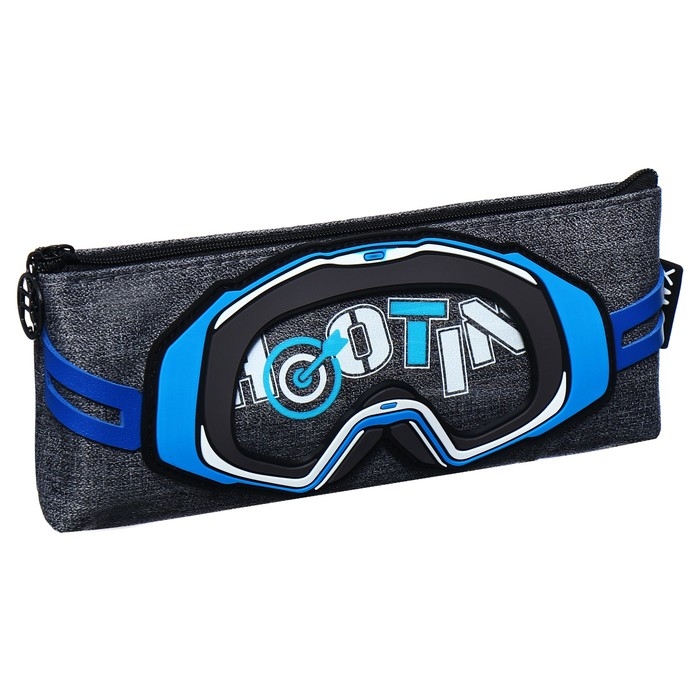 Пенал школьный на молнии Пенал школьный на молнии "Подводные очки", микс