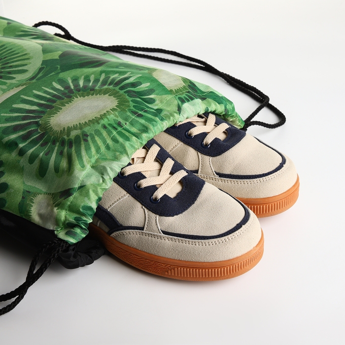 Мешок для обуви на шнурке, цвет зелёный Мешок для обуви на шнурке, цвет зелёный