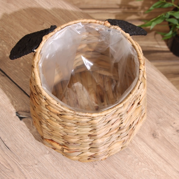 Корзина плетёная  Корзина плетёная "Собачка" 29х29х24 см