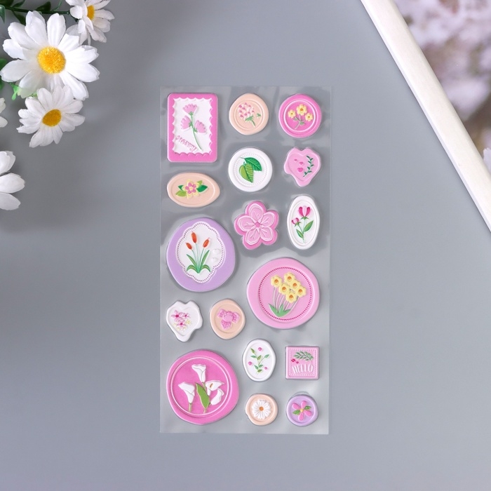 Наклейка для творчества Наклейка для творчества "Печать. Привет счастье" 22х10 см