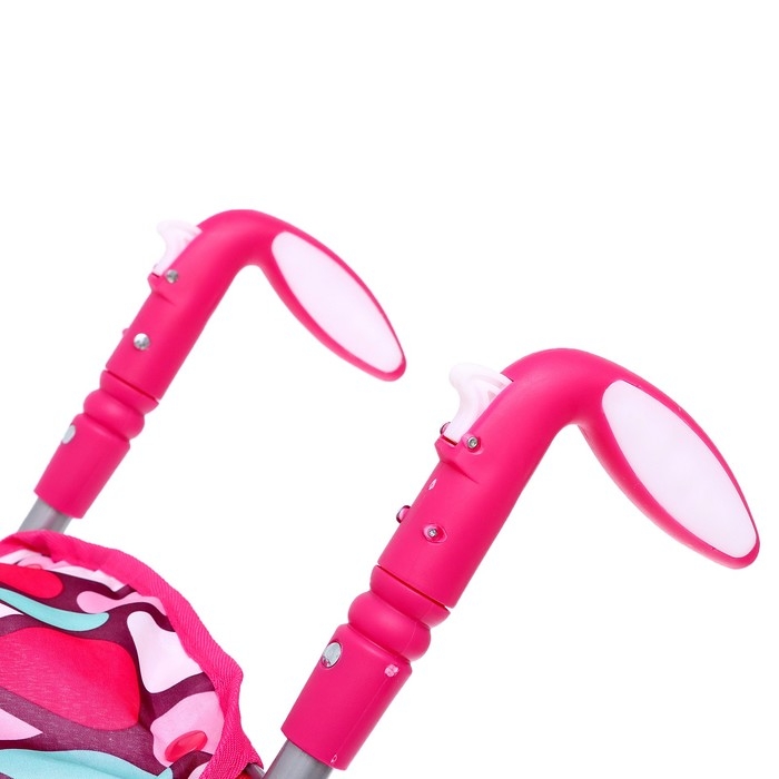 Коляска для кукол летняя, с крышей, ручка регулируется, металл Коляска для кукол летняя, с крышей, ручка регулируется, металл