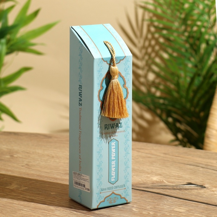 Диффузор Диффузор "RIWAZ" 50 мл (+ 6 палочек), flower power