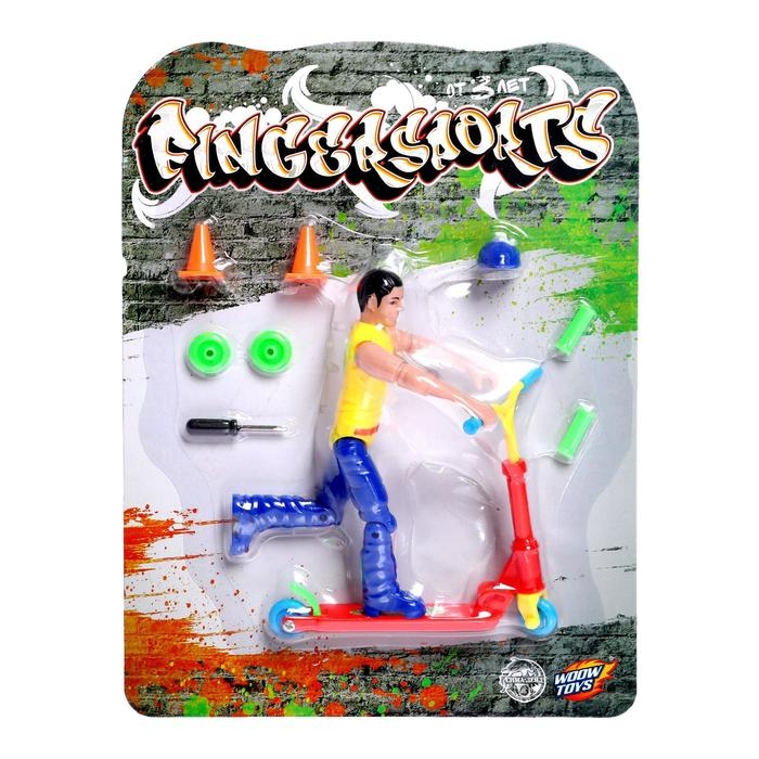 Пальчиковый самокат c фигуркой, МИКС Пальчиковый самокат c фигуркой, МИКС