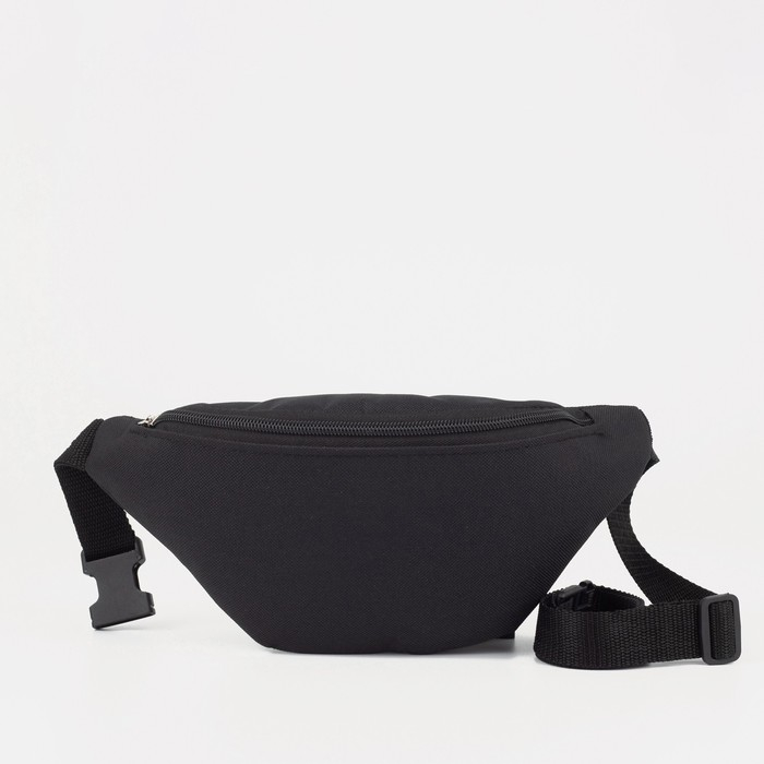Поясная сумка на молнии, цвет чёрный Поясная сумка на молнии, цвет чёрный