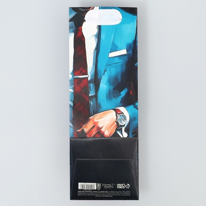 Пакет подарочный под бутылку, упаковка, «Лучшему», 9 х 25 х 8.9 см Пакет подарочный под бутылку, упаковка, «Лучшему», 9 х 25 х 8.9 см