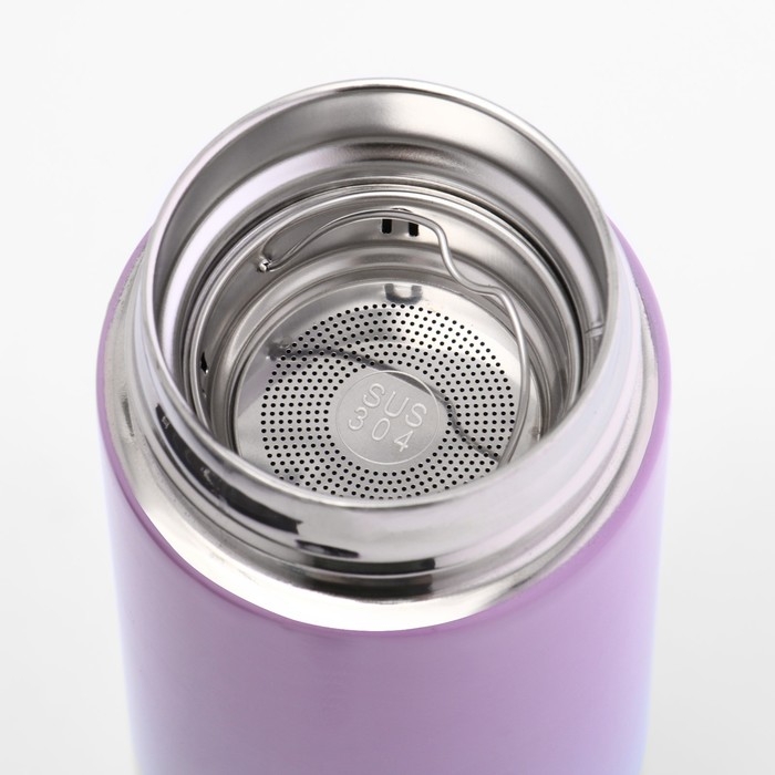 Термос, 500 мл, Basic Термос, 500 мл, Basic "Мастер К", с ситечком, с датчиком температуры, сохраняет тепло 8 ч