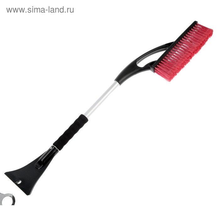 Щетка сметка, со скребком, мягкая ручка, распушенная щетина, AVS WB-6312, 73 cм Щетка сметка, со скребком, мягкая ручка, распушенная щетина, AVS WB-6312, 73 cм