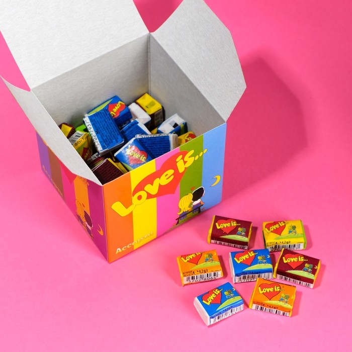 Жевательная резинка Love is, ассорти, 4.2 г, 50 шт Жевательная резинка Love is, ассорти, 4.2 г, 50 шт