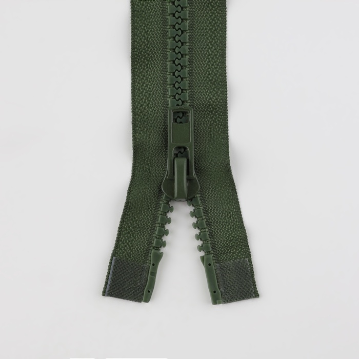 Молния «Трактор», №8, разъёмная, 2 замка, замки автомат, 100 см, цвет хаки