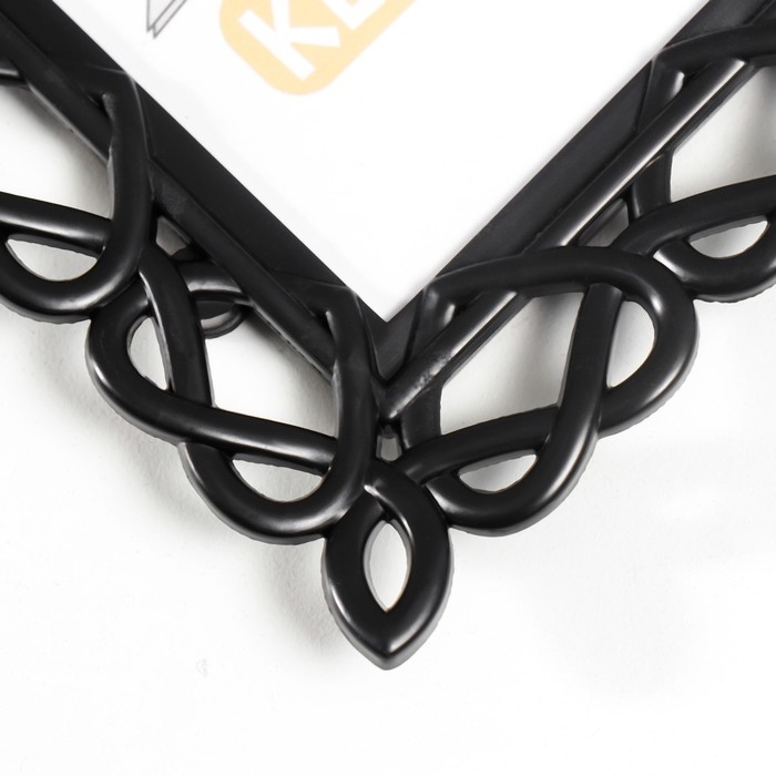 Фоторамка пластик L-7 10х15 см Чёрный (пластиковый экран)