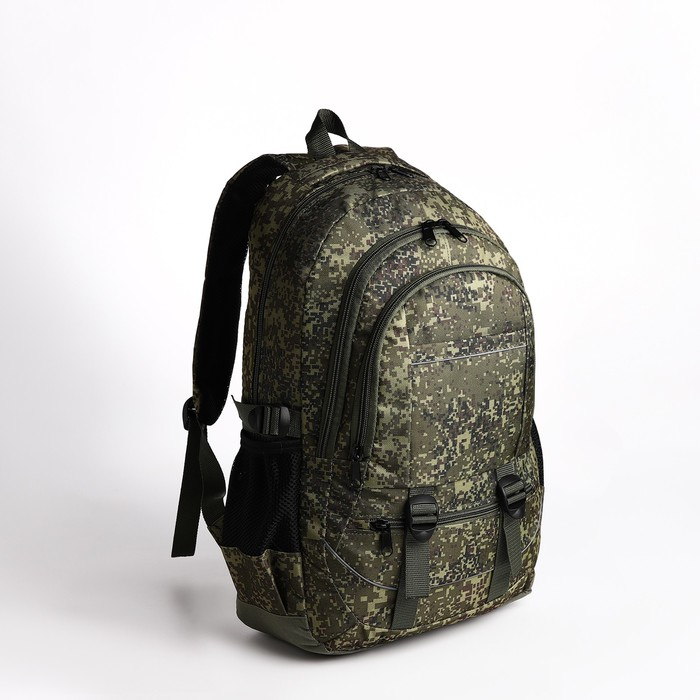 Рюкзак туристический, 22 л, 2 отдела на молниях, 5 наружных карманов, «ЗФТС», цвет камуфляж/хаки Рюкзак туристический, 22 л, 2 отдела на молниях, 5 наружных карманов, «ЗФТС», цвет камуфляж/хаки